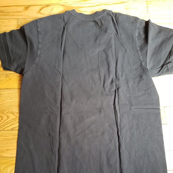 Black "La Vie en Rose" V-Neck Shirt - Picture 2 of 3